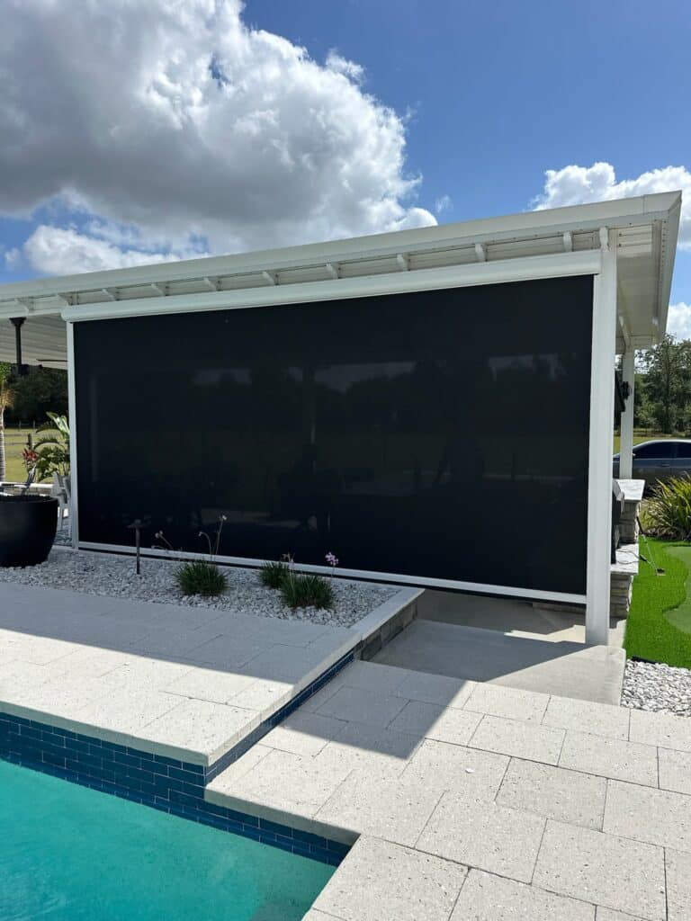 Urban Shadeworks related services including motorized garage screens and patio screens