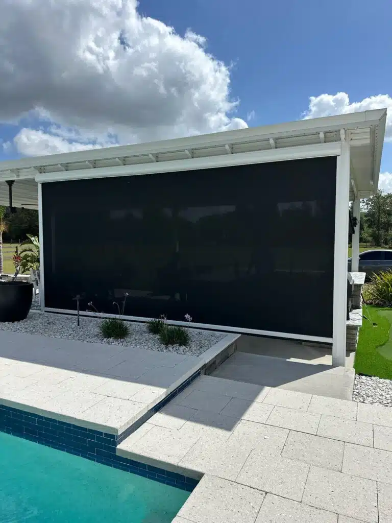 Urban Shadeworks related services including motorized garage screens and patio screens
